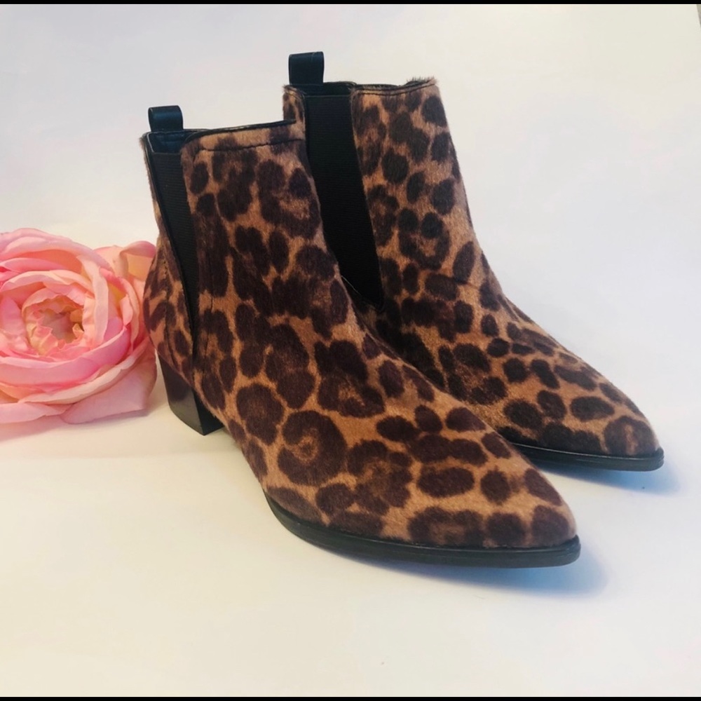 #31- NWT Nine West Hartyn Leopard Casual Bootie